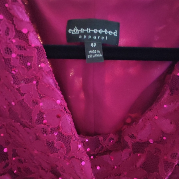 Connected Apparel Sequin Midi Formal Dress - Picture 3 of 4